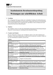 Weisungen zur schriftlichen Arbeit - Alte Kantonsschule Aarau