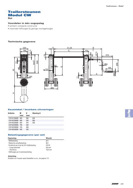 Produkten voor trucks trailers aanhangers - JOST-World