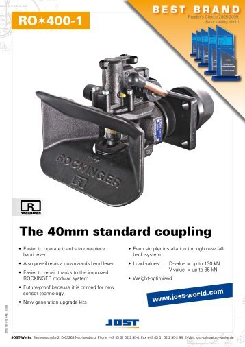 RO400-1 The 40mm standard coupling - Jost-Werke GmbH