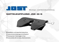 Betriebsanleitung Jost Sattelkupplung JSK 40 & JSK 42 Stand 09/2006 