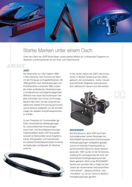 Produkte für Truck und Trailer - Jost-Werke GmbH