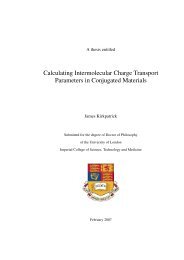 Calculating Intermolecular Charge Transport Parameters in ...
