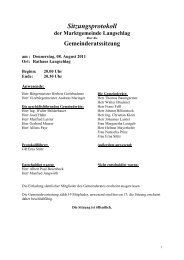 Gemeinderatssitzung - Langschlag