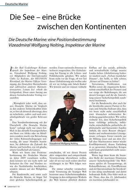 Magazin des größten deutschen maritimen Interessenverbandes