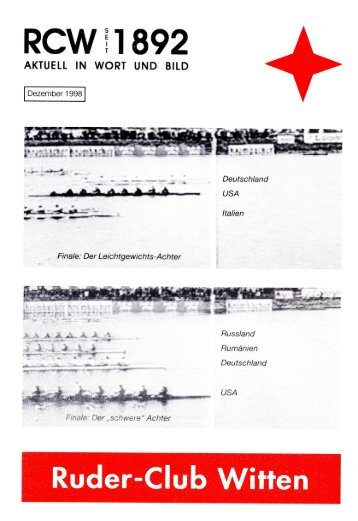 RCW ! 1892 Ruder-Club Witten - Ruder-Club Witten eV
