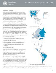 Global Real Estate Transparency Index 2004 - Jones Lang LaSalle