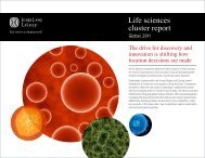 Global Life Sciences Cluster Report 2011 - Jones Lang LaSalle