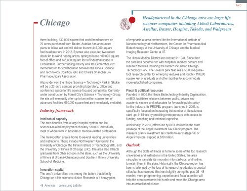 Global Life Sciences Cluster Report 2011 - Jones Lang LaSalle