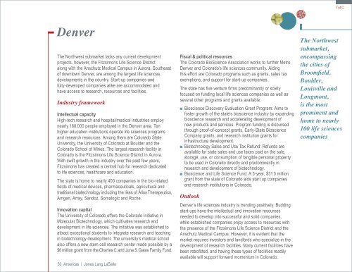 Global Life Sciences Cluster Report 2011 - Jones Lang LaSalle