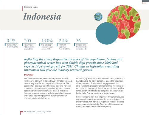 Global Life Sciences Cluster Report 2011 - Jones Lang LaSalle