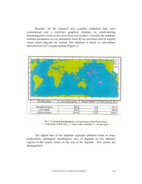 Minerals Report - International Seabed Authority