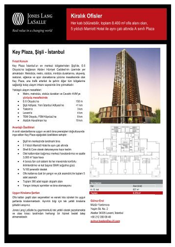 Key Plaza, Şişli - İstanbul - Jones Lang LaSalle