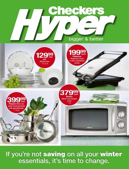 Checkers hyper kitchen appliances deals