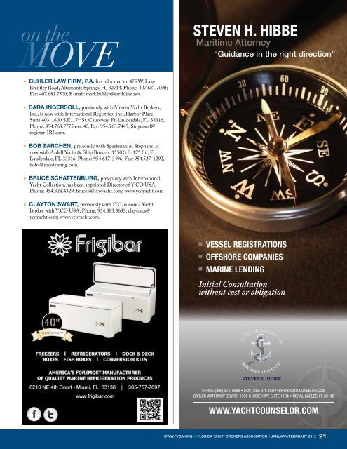 Jan/Feb 2012 - Florida Yacht Brokers Association, Inc.