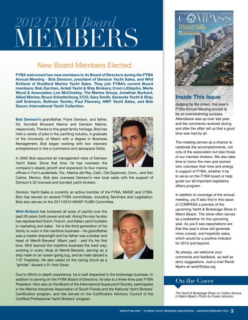 Jan/Feb 2012 - Florida Yacht Brokers Association, Inc.