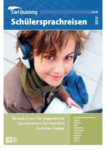 Gesamtbroschüre 2013 - Carl Duisberg Sprachreisen