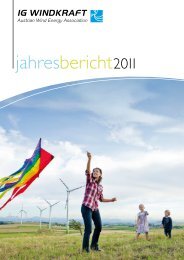 Jahresbericht 2011 - IG Windkraft