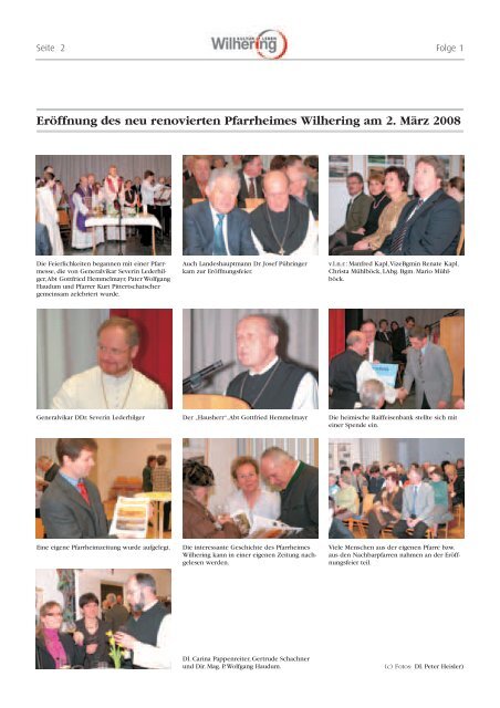 Gemeindezeitung 1 / 2008 (0 bytes) - Gemeinde Wilhering