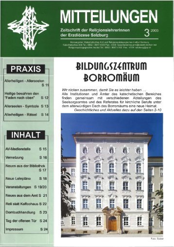Bildungszentrum Borromäum - Erzdiözese Salzburg