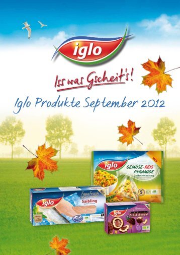 Iglo Produkte September 2012