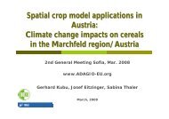 Spatial crop model applications in Austria: Climate change ... - adagio