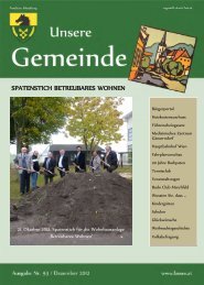 SPATENSTICH BETREUBARES WOHNEN - Marktgemeinde Lassee