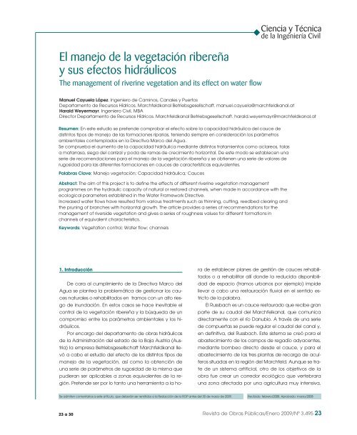 Artículo a texto completo en formato PDF - Revista de Obras Públicas