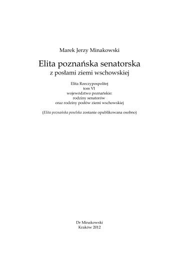 Fragmenty książki (strony 1-13 i 836-867 - Elita Rzeczypospolitej