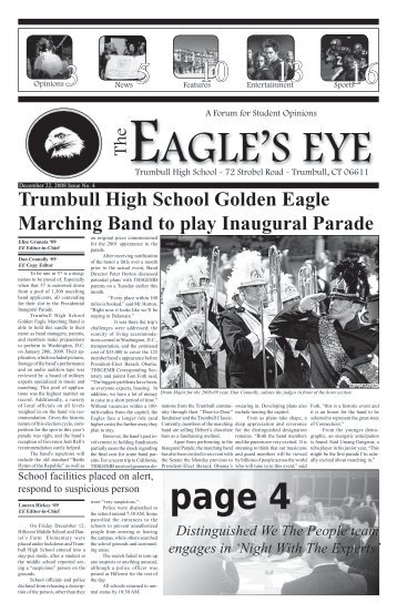 Trumbull High School Golden Eagle Marching Band to play ...