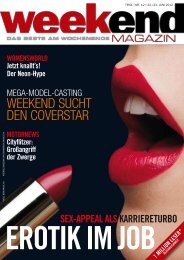 WEEkEnd suCht dEn CovErstar - Weekend Magazin