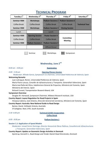 technical program - The format of the Symposium was: plenary ...