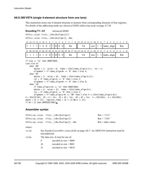 ARM Architecture Reference Manual ARMv7-A and ARMv7-R edition