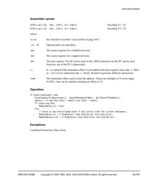 ARM Architecture Reference Manual ARMv7-A and ARMv7-R edition