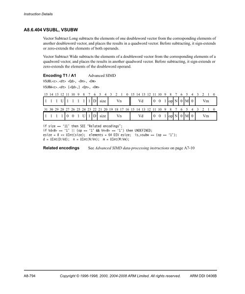 ARM Architecture Reference Manual ARMv7-A and ARMv7-R edition