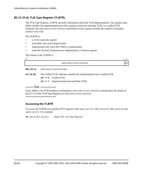 ARM Architecture Reference Manual ARMv7-A and ARMv7-R edition