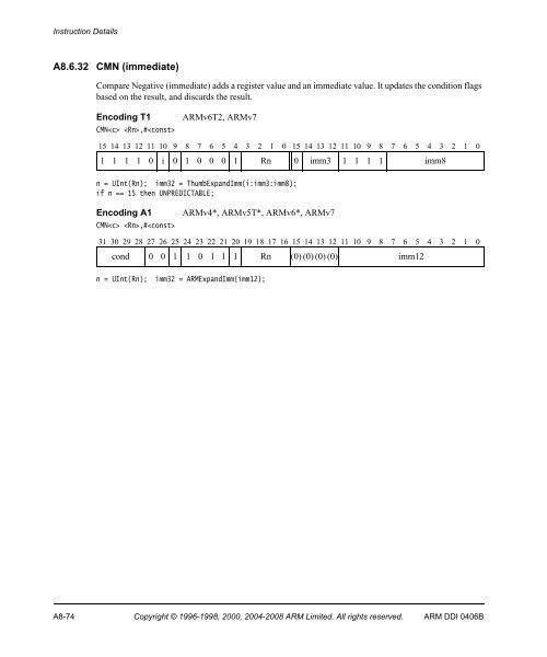 ARM Architecture Reference Manual ARMv7-A and ARMv7-R edition