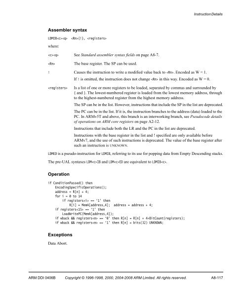 ARM Architecture Reference Manual ARMv7-A and ARMv7-R edition