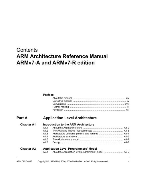 ARM Architecture Reference Manual ARMv7-A and ARMv7-R edition