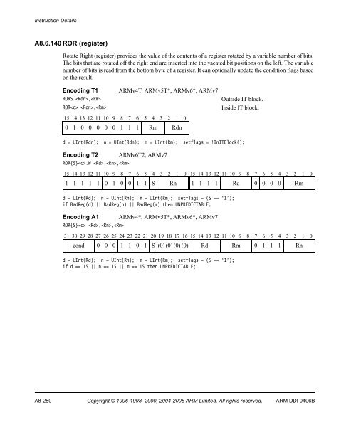 ARM Architecture Reference Manual ARMv7-A and ARMv7-R edition