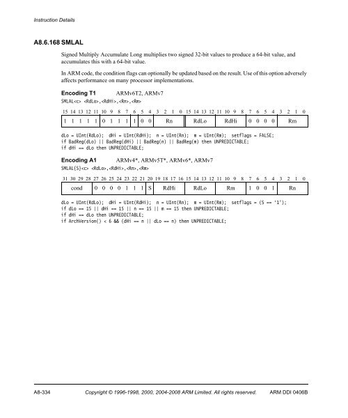 ARM Architecture Reference Manual ARMv7-A and ARMv7-R edition