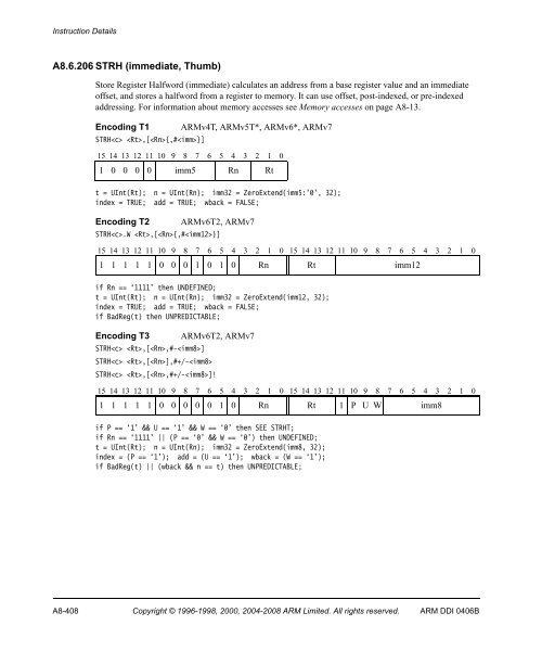 ARM Architecture Reference Manual ARMv7-A and ARMv7-R edition