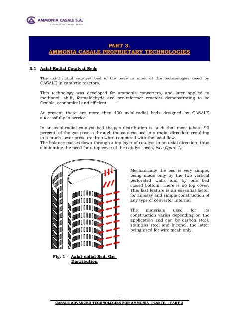 ADVANCED AMMONIA CASALE ... - CASALE GROUP