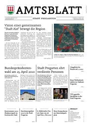 Amtsblatt Stadt Pregarten