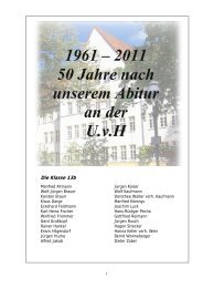 2011 50 Jahre nach unserem Abitur an der - Ulrich-von-Hutten ...