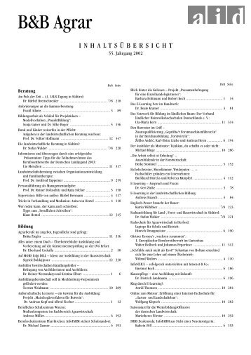 Jahresinhaltsverzeichnis 2002 - aid