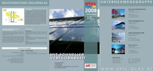 Produktdatenblatt als PDF - Ertl Glas