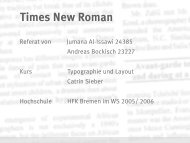 Times New Roman - syntax design