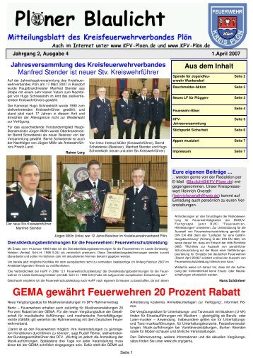 Blaulicht Nr. 4 - Kreisfeuerwehrverband Plön