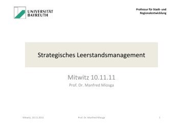 Strategisches Leerstandsmanagement Mitwitz 10.11.11 - Bayern