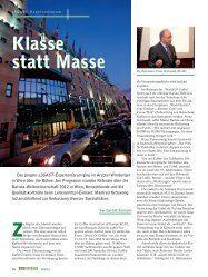 Klasse statt Masse Klasse statt Masse - a3GAST Expertenforum